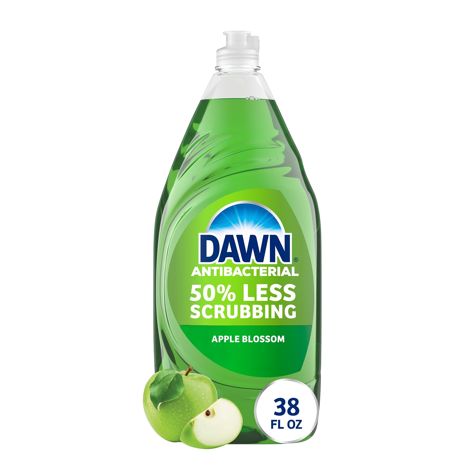 Dawn Ultra Antibacterial Liquid Dish Soap, Apple Blossom, 38 oz. (01134/91092)