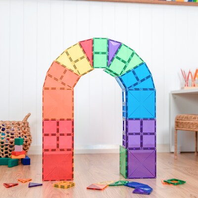 Connetix Magnetic Tiles Rainbow Starter Pack, 60 Pieces (CNTR00060ST)