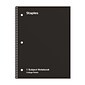 TRU RED™ 1-Subject Notebook, 8.5" x 10.5", College Ruled, 70 Sheets, Black, 3/Pack (TR58373)