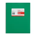 Staples® 2-Pocket Portfolio with Fastener, Green (55476)