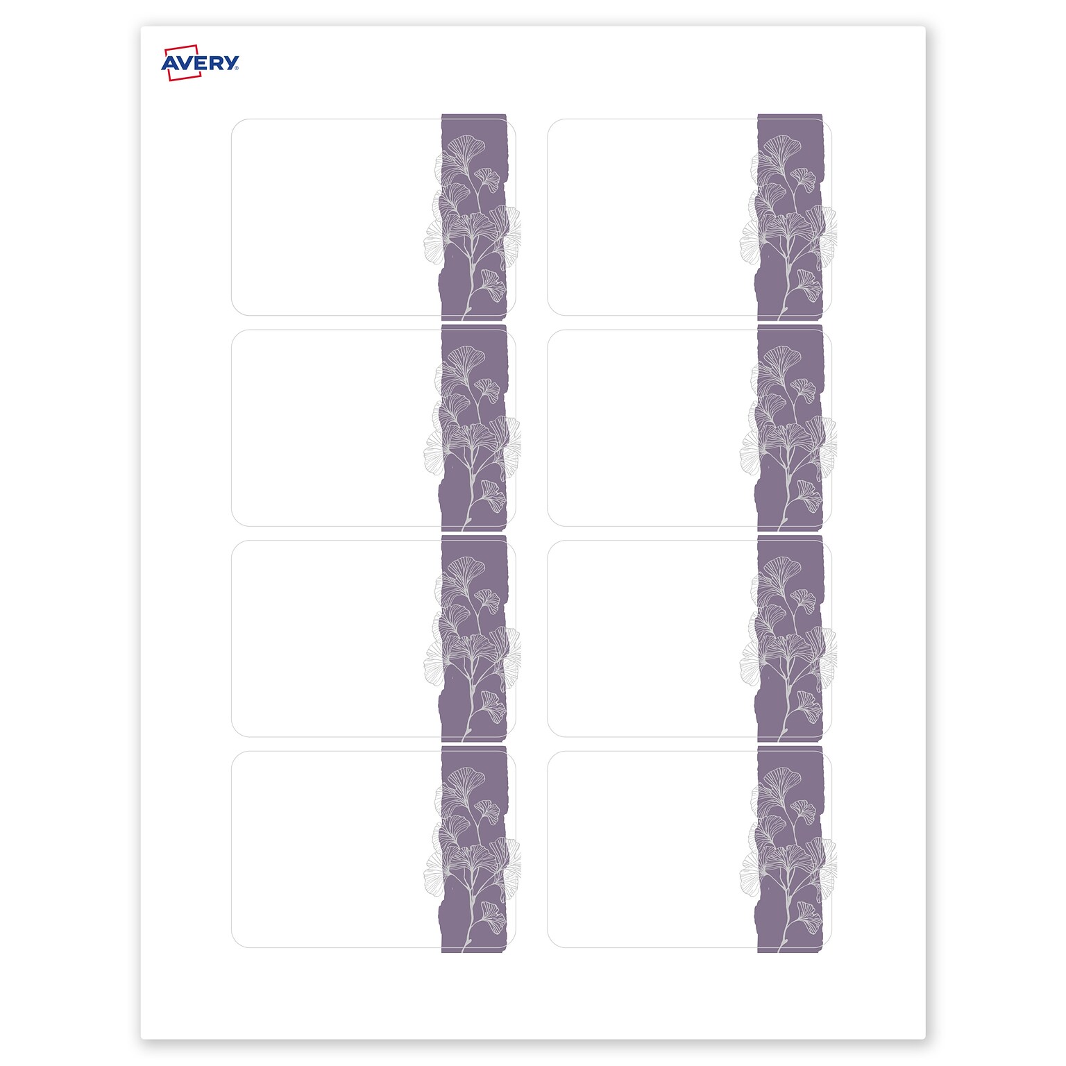 Avery Laser/Inkjet Rectangle Multipurpose Labels, 2-1/3 x 3-3/8, White, 80/Pack (S00-F52)