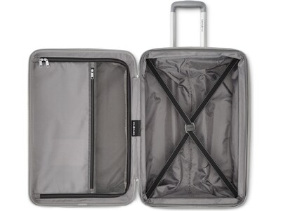 Samsonite Opto 3 19.29" Hardside Carry-On Suitcase, 4-Wheeled Spinner, TSA Checkpoint Friendly, Silver (147074-7722)