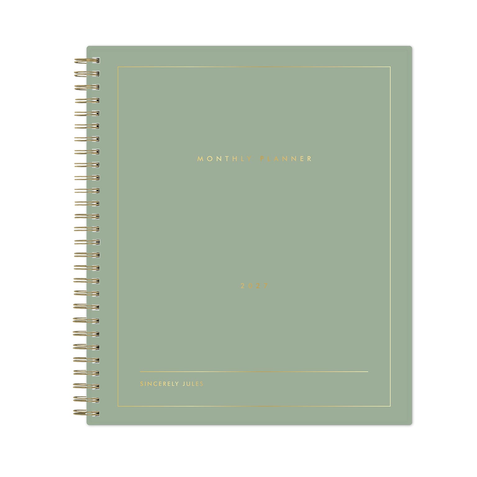 2027 Blue Sky Sincerely Jules 8 x 10 Monthly Planner, Sage (164249)