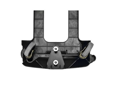 Alpine Industries Rectangular Trash Can Dolly, 200 lb. Weight Capacity, Black, 2/Pack (ALP477-DOLLY-2PK)