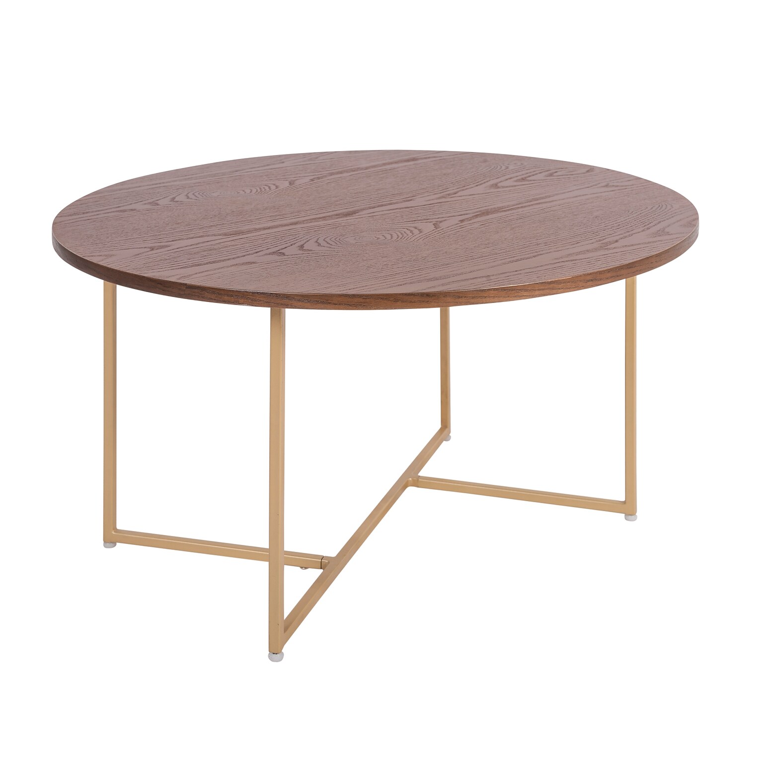 Adore Decor Ines Coffee Table, Walnut Brown (FCTINESNAC02)