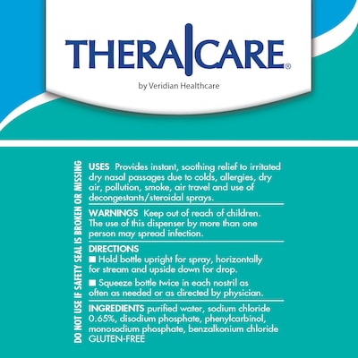 TheraCare Premium Saline Nasal Spray, 1.5 oz. (19-236)
