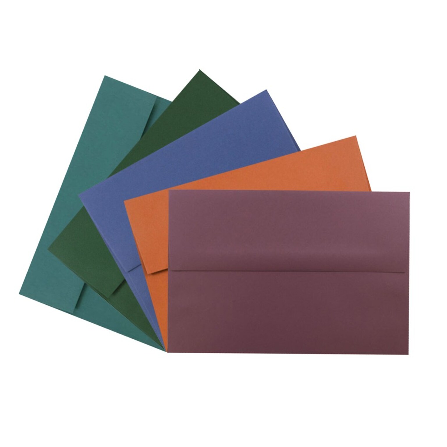 JAM Paper® A10 Invitation Envelopes, 6 x 9.5, Assorted Colors, 125/Pack (639A10bortb)