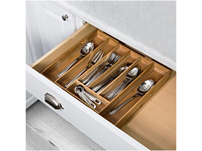 Honey-Can-Do Bamboo Silverware Drawer Organizer, Brown (KCH-07644)