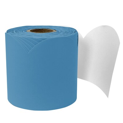 Carson Dellosa Education Rolled Scalloped Bulletin Board Border, 3 x 65, Ocean Blue, 3/Bundle (CD-108534-3)