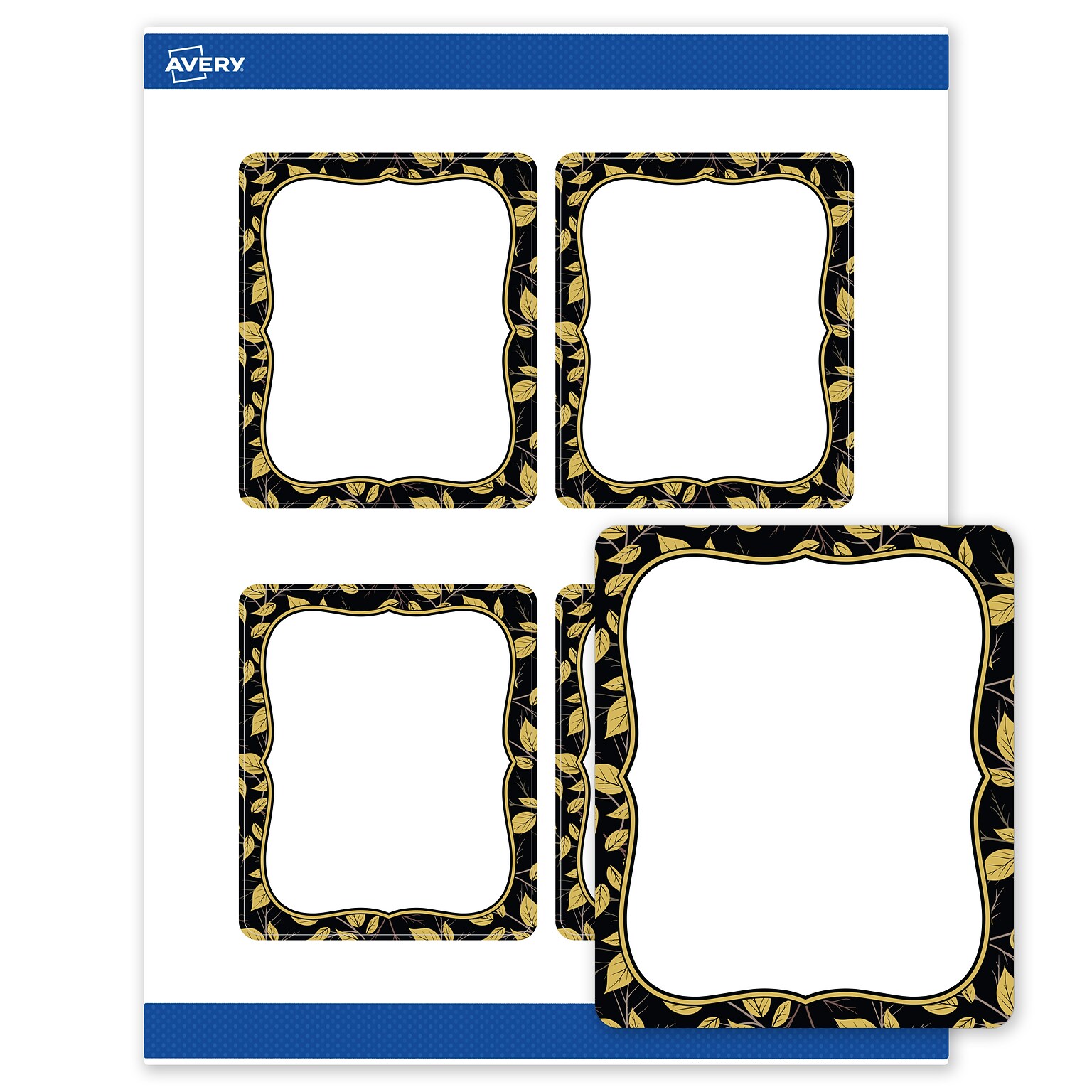 Avery Rectangle Laser/Inkjet Multipurpose Labels, 4 x 3-1/3, White, 40/Pack (19479370925)