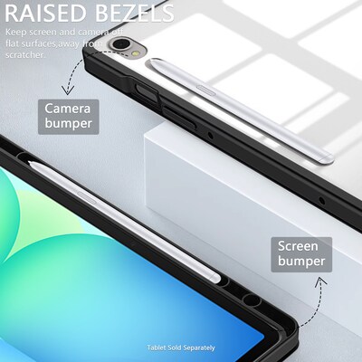 SaharaCase Venture Series Folio Case for Galaxy Tab S10 Lite (2025) and Galaxy Tab S10 FE, Scorpion Black (TB00461)