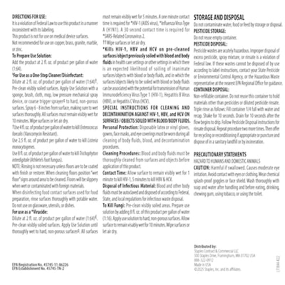 Coastwide Professional All-in-One Peroxide Disinfectant, 1 Gallon, 4/Carton (CW044CN01-A)