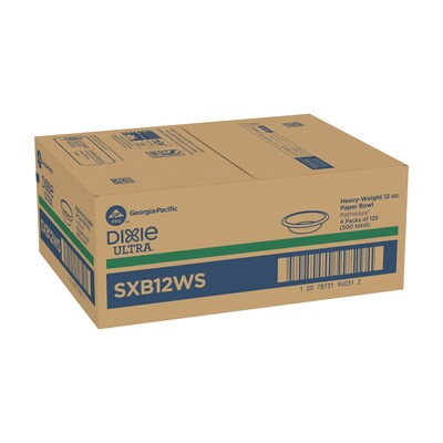 Dixie Ultra Pathways Paper Bowls, 12 oz., Multicolor, 500/Carton (SXB12WS)