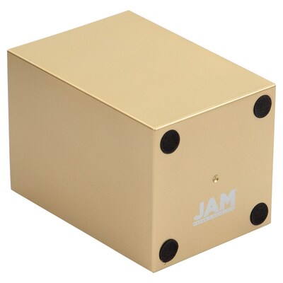 JAM PAPER Plastic Pen Holder, Gold (341gos)