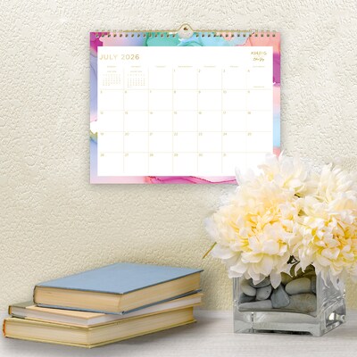 2026-2027 Blue Sky Wirebound Smoke 8.75" x 11" Academic Monthly Wall Calendar, Assorted Colors (150160-A27)