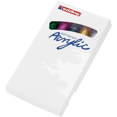 edding 5100 Series Acrylic Paint Marker, Medium Tip, Festive Colors, 5/Pack (EDD451005999)