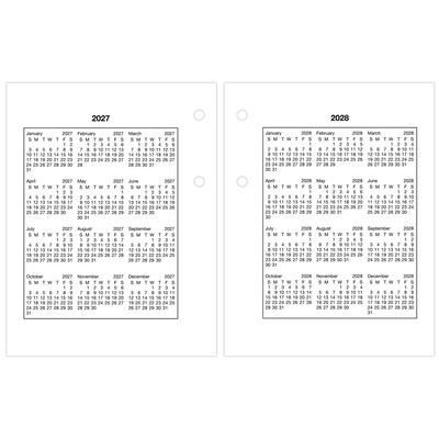 2026 AT-A-GLANCE 3.75" x 3" Daily Calendar Refill Pages, White/Black (E919-50-26)