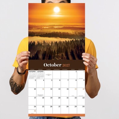 2027 TF Publishing Sunsets 12" x 12" Monthly Wall Calendar, Multicolored (27-1028)