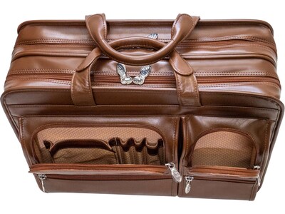 McKleinUSA Hubbard Leather Briefcase, Brown (88434)