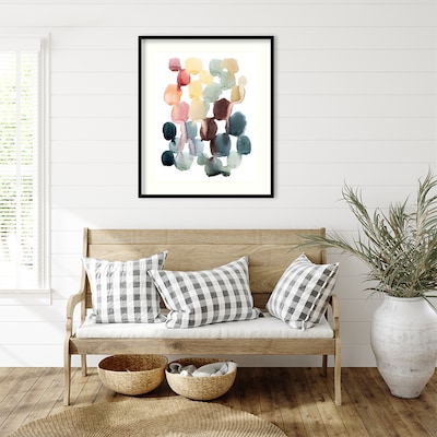 Amanti Art Desert Stones II by Grace Popp Wood Framed Wall Art Print, 31 x 37 (A42675345343)