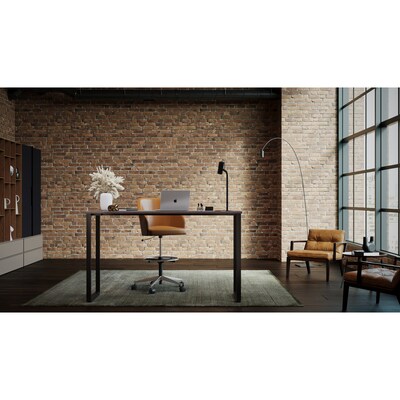 Hirsh Standing Height Computer and Office Desk, 72" x 30", Black/Weathered Charcoal (23957)