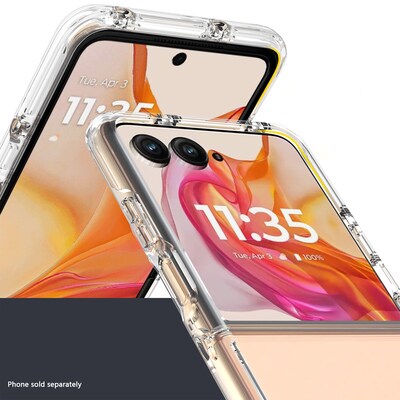 SaharaCase Venture Series Phone Case for Motorola Razr Ultra, Shock Absorbing, Clear (CP00849)