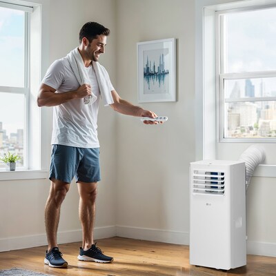 LG 115-Volt 10000 BTU (6000 BTU DOE) Portable Air Conditioner with Remote, White (LP0625WFR)