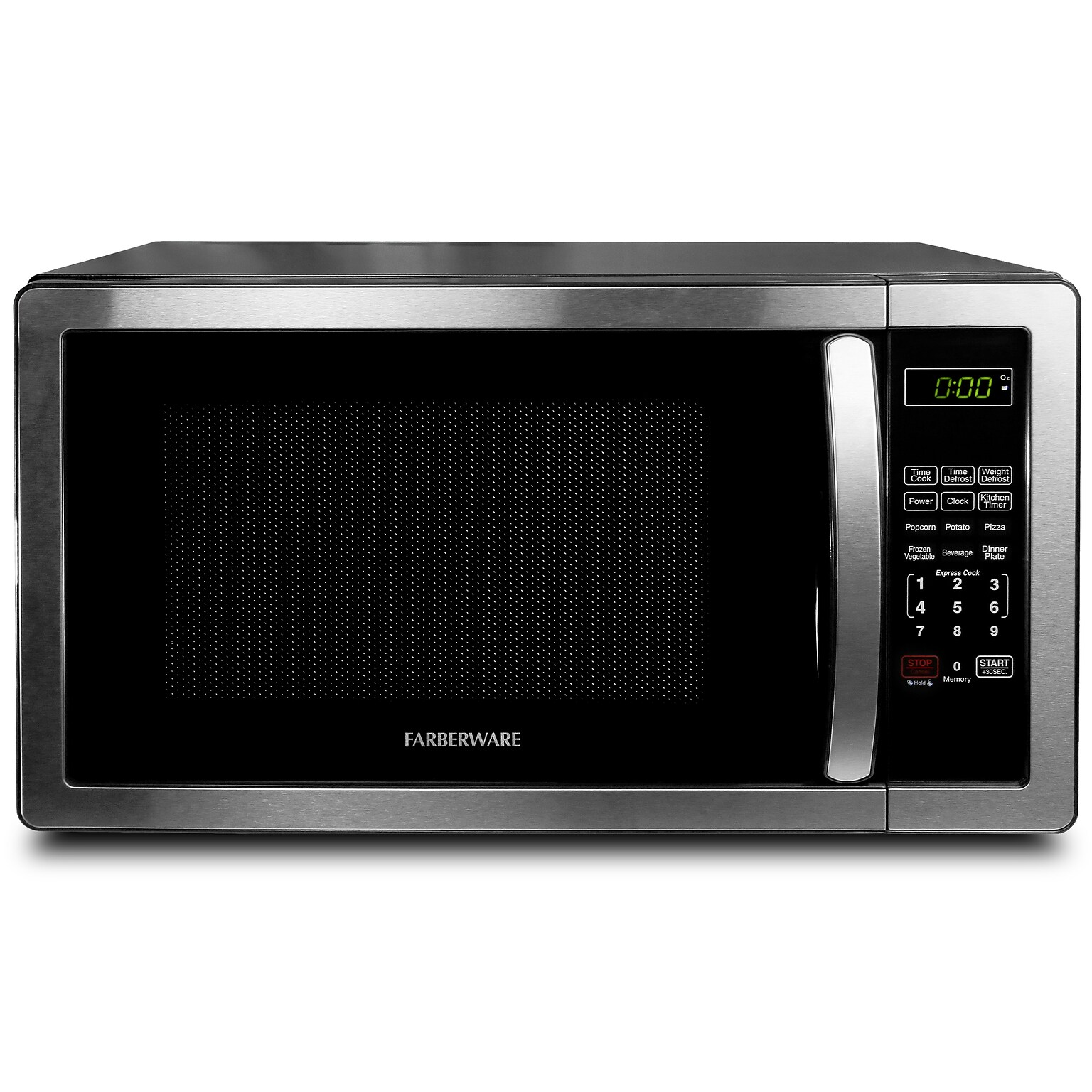 Farberware Classic 1.1 Cu. Ft. Countertop Microwave, Stainless Steel (FMO11AHTBKB)