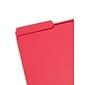 Smead File Folders, Reinforced 1/3-Cut Tab, Legal Size, Red, 100/Box (17734)