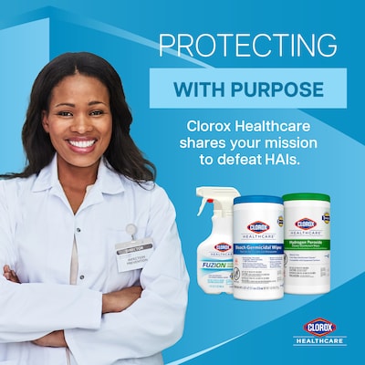 Clorox Healthcare Bleach Germicidal Wipes, 70 Wipes/Container (35309)