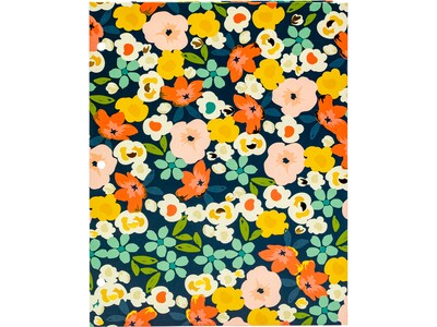 Pukka Pad Carpe Diem Floral Love 3-Hole Punched 2-Pocket Portfolio Folders, Assorted Colors, 6/Pack (9098-CD)