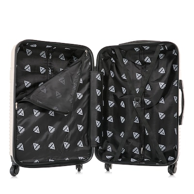 InUSA Resilience 21.65" Hardside Suitcase, 4-Wheeled Spinner, TSA Checkpoint Friendly, Sand (IURES00S-SAN)