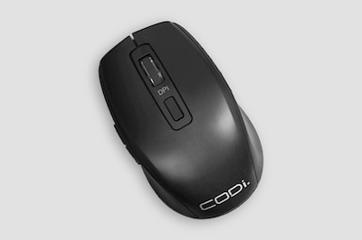CODi Wireless Keyboard and Optical Mouse Combo, Black (KM-2B1W-R)