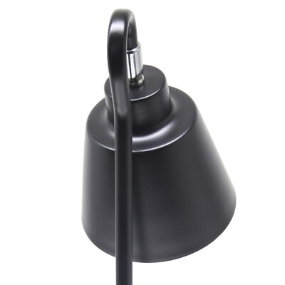 Simple Designs Sleek Essentials LED Desk Lamp, 16", Black (LD1079-BLK)