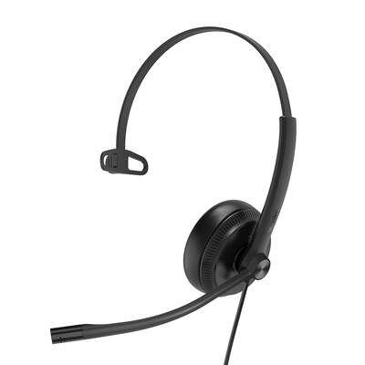 Yealink YHM341 Noise Canceling Mono Over-the-head Headset, RJ-9, UC Certified (1308076)