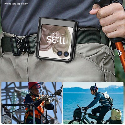 SaharaCase Venture Series Phone Case for Razr, Shock Absorbing, Scorpion Black (CP00625)