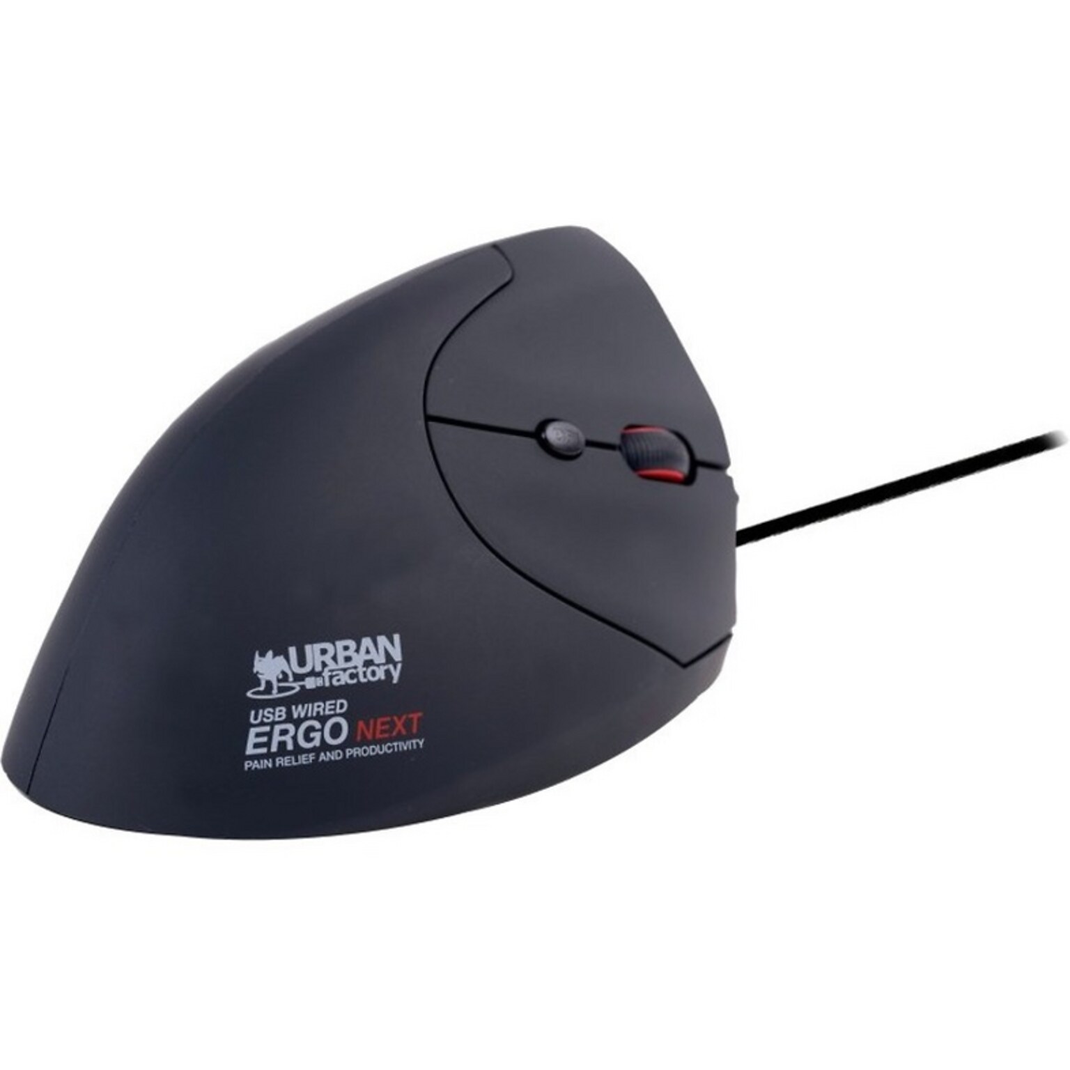 Urban Factory ERGO: Ergonomic Vertical Wired Mouse