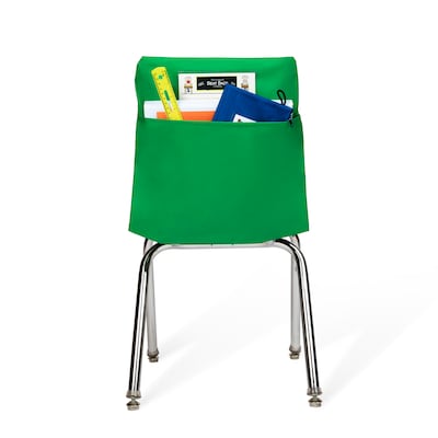 Seat Sack Seat Storage, 17" x 9" x 2.5", Green, 10/Pack (20115BUNDLE)