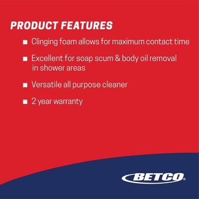 Betco Forest 5 Bathroom Foaming Cleaner, Mint, 32 Oz., 12/ Carton (BET3071200)