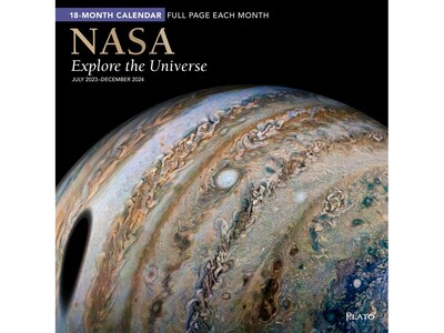 2023-2024 Plato NASA Explore the Universe 12 x 12 Academic & Calendar Monthly Wall Calendar (9781975467197)