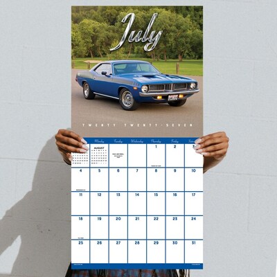 2027 TF Publishing Classic Cars 12" x 12" Monthly Wall Calendar (27-1004)