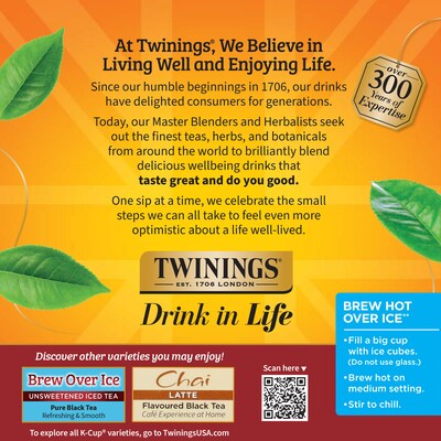 Twinings Chai Tea, Keurig® K-Cup® Pods, 24/Box (TNA09954)