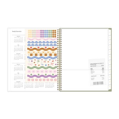 2026-2027 Blue Sky 8" x 11" Academic Year Weekly & Monthly Planner, Plastic Cover, Anoura Sage (161582)