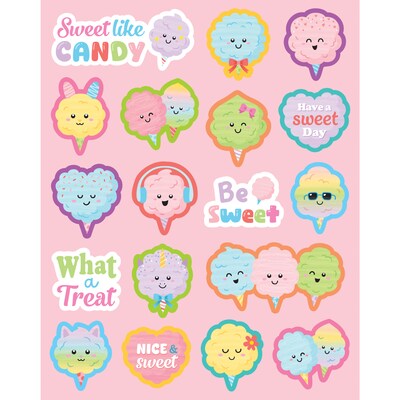 Teacher Created Resources Cotton Candy Smelly Stickers, Multicolored, 108/Pack, 6/Packs/Bundle (TCR9455-6)