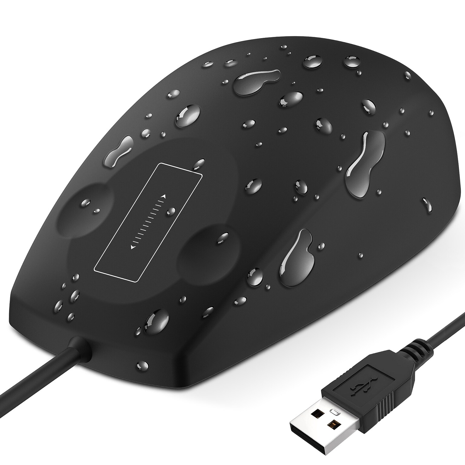Delton M41 Ambidextrous Optical USB Mouse, Black (DMSWM41-U)