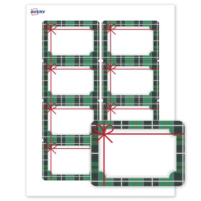 Avery Rectangle Multipurpose Labels, 2-1/3 x 3-3/8, White, 80/Pack (19479370409)