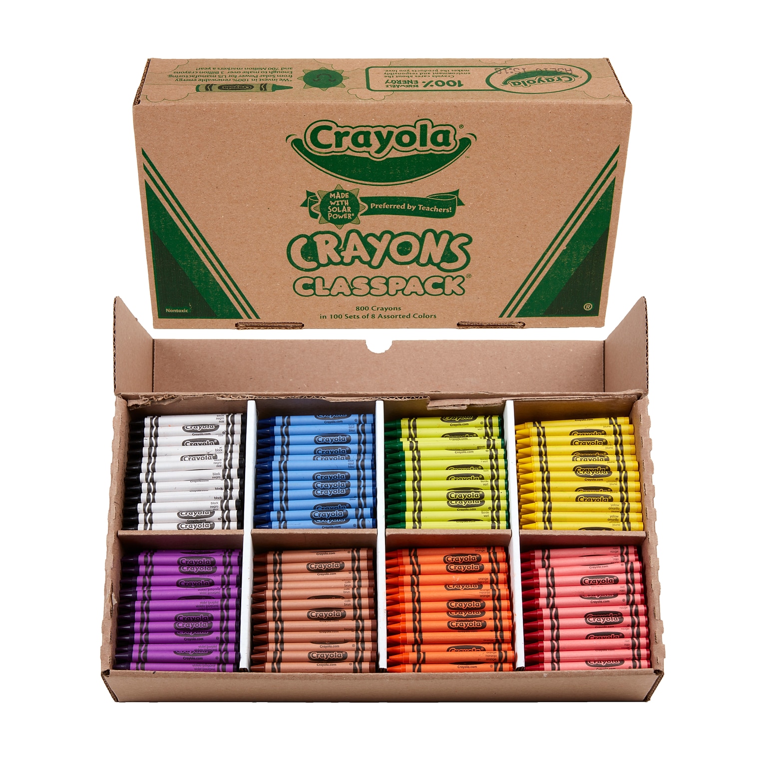 Crayola Classpack Crayons, 800/Box (52-8008)