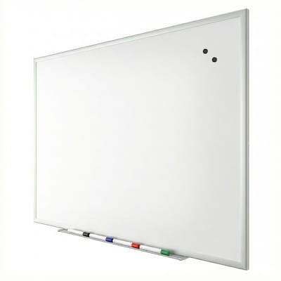 TRU RED™ Magnetic Steel Dry Erase Board, Satin Frame, 4 x 3 (TR61175)