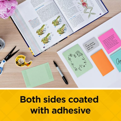 Scotch Permanent Double Sided Tape with Dispenser, 1/2 x 250 (136)