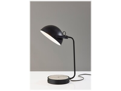 Adesso Brooks Desk Lamp, 18, Black Metal (3000-01)